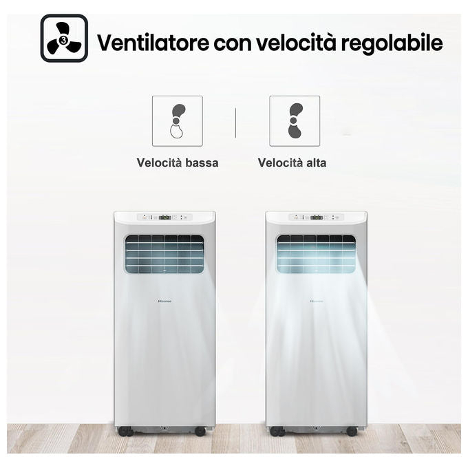 Hisense APC09KV Climatizzatore Portatile 9000 BTU-h Classe A