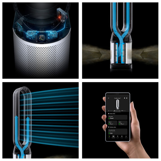Dyson Purifier Cool PC1 Purificatore d'Aria Bianco-Argento