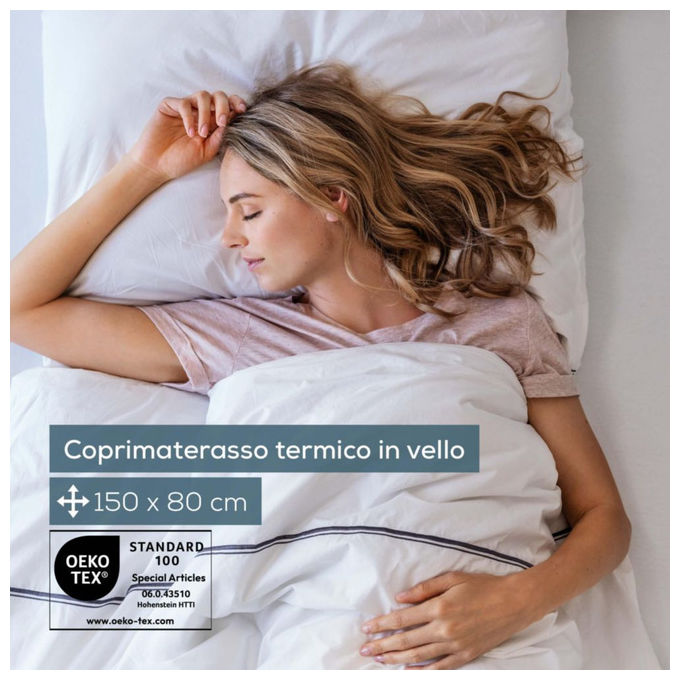 Beurer TS 17 Scaldaletto elettrico singolo 3 livelli di temperatura 150×80 cm tessuto traspirante in fleece morbido sistema di sicurezza Beurer con spegnimento automatico lavabile a 30 °C alimentazione elettrica colore bianco.