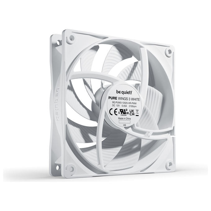 Be Quiet! Pure Wings 3 120mm Ventola per Case Bianco