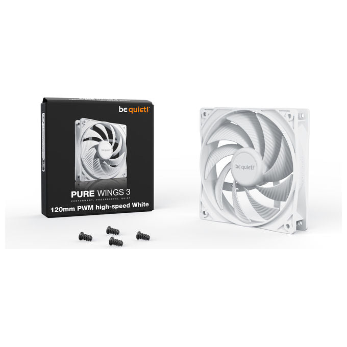 Be Quiet! Pure Wings 3 120mm Ventola per Case Bianco