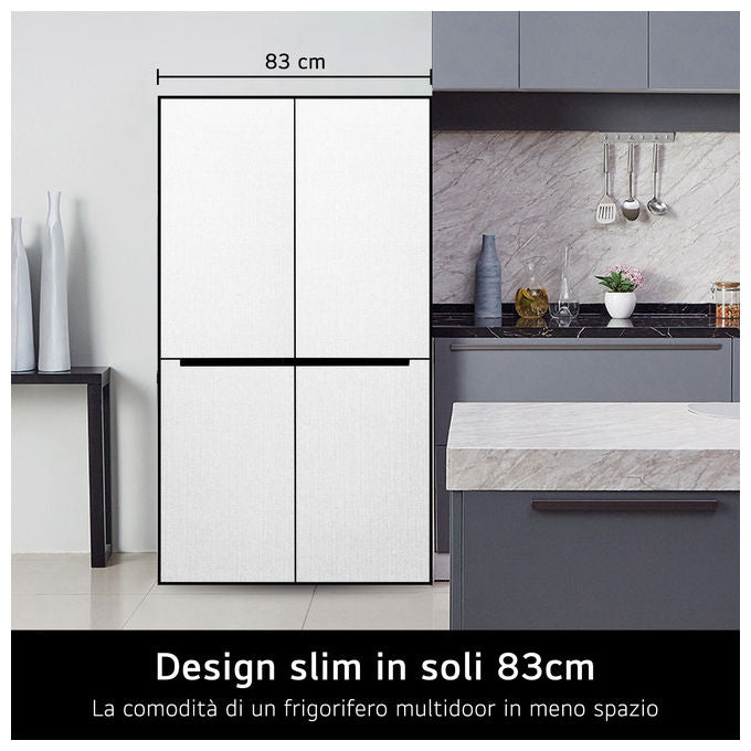 Lg GMM41MSBEM Frigorifero Multidoor Slim 474L Classe E Silver