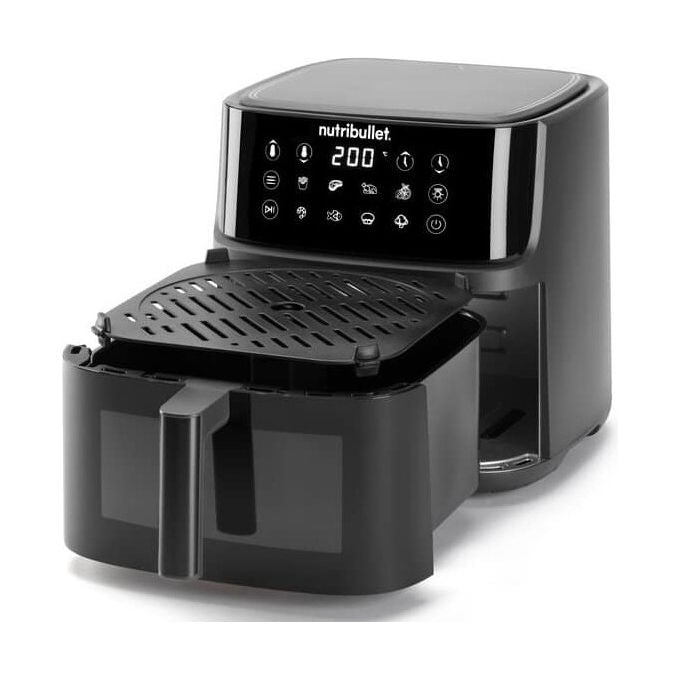 Nutribullet CrispLite Vision Friggitrice ad Aria Calda 8L 2000W Nero