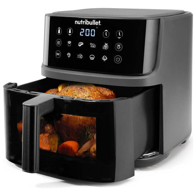 Nutribullet CrispLite Vision Friggitrice ad Aria Calda 8L 2000W Nero