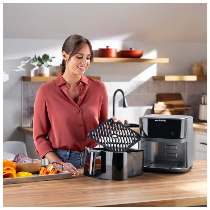 Nutribullet CrispLite Vision Friggitrice ad Aria Calda 8L 2000W Nero