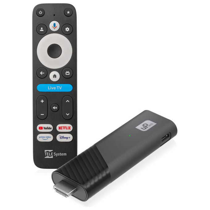 Tele System Up Stick Google TV 4K Uhd Smart Tv Upgrader