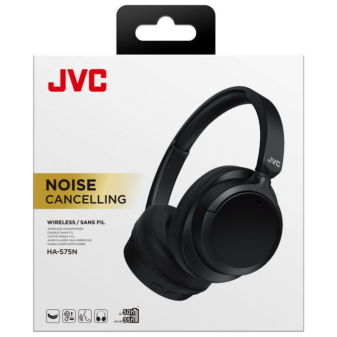 Jvc Auricolare Wireless A Padiglione Con Cancellazione Del Rumore Nero