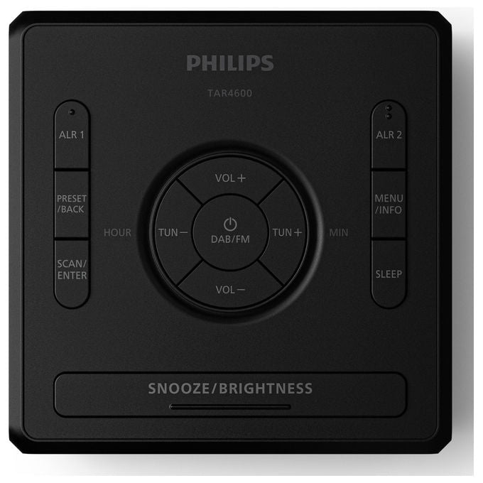 Philips Sveglia Digitale DAB+ FM con Porta USB-C