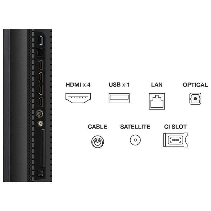 Tcl 50C79K Tv Qled MiniLed 4K 50 pollici Google Tv