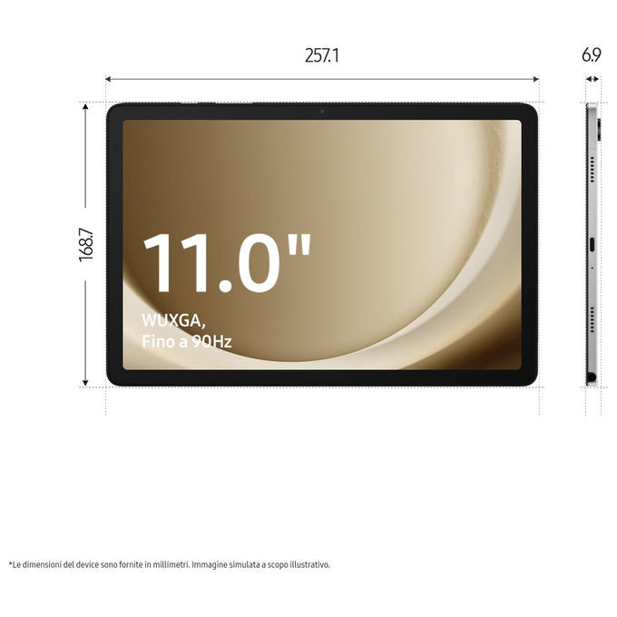 Samsung Galaxy Tab A9+ 256GB 11 pollici Wi-Fi Grafite
