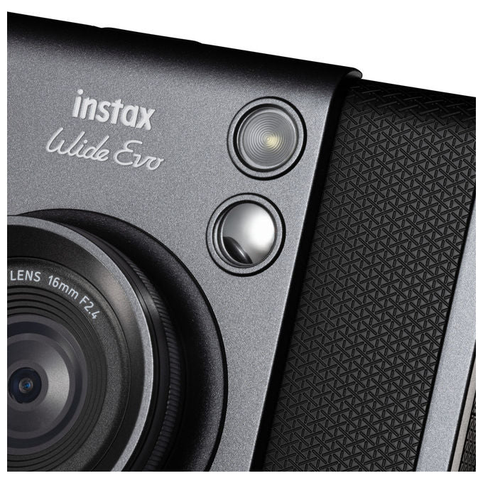 Fujifilm Instax Wide Evo Fotocamera Istantanea Ibrida Nero