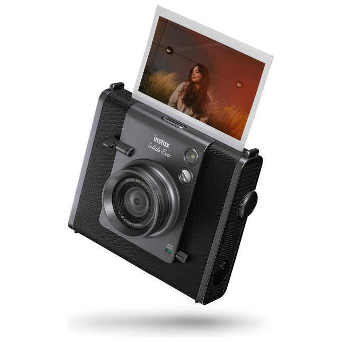 Fujifilm Instax Wide Evo Fotocamera Istantanea Ibrida Nero