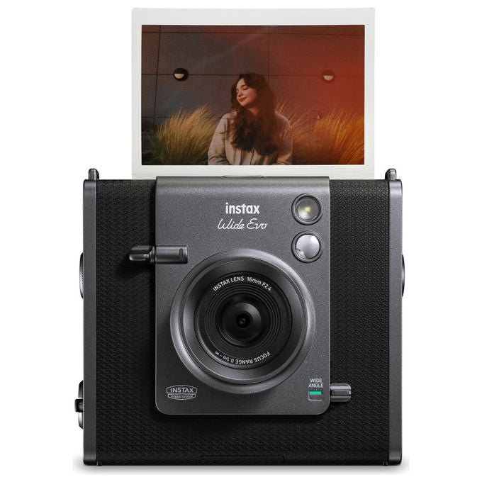 Fujifilm Instax Wide Evo Fotocamera Istantanea Ibrida Nero