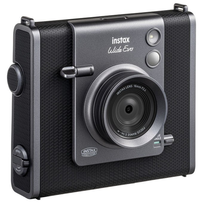 Fujifilm Instax Wide Evo Fotocamera Istantanea Ibrida Nero