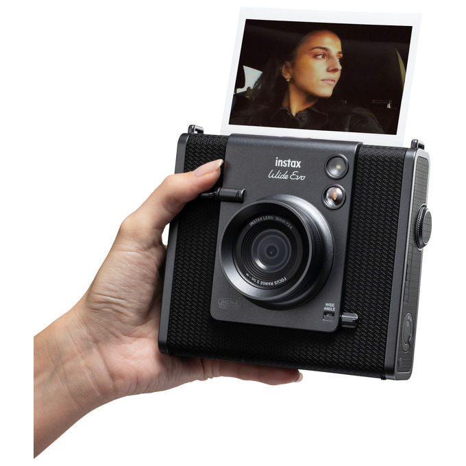 Fujifilm Instax Wide Evo Fotocamera Istantanea Ibrida Nero