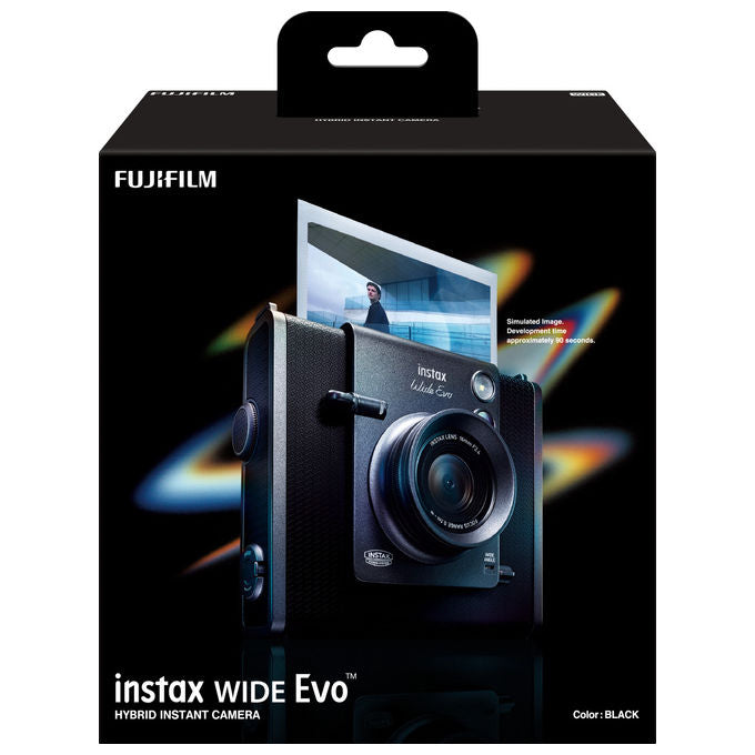 Fujifilm Instax Wide Evo Fotocamera Istantanea Ibrida Nero