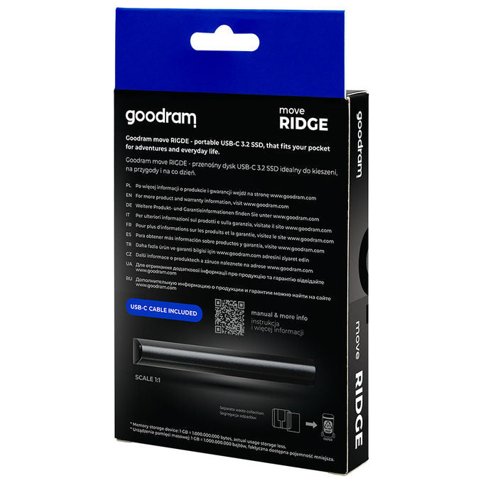 Goodram Unita' SSD Esterna 2TB Nero