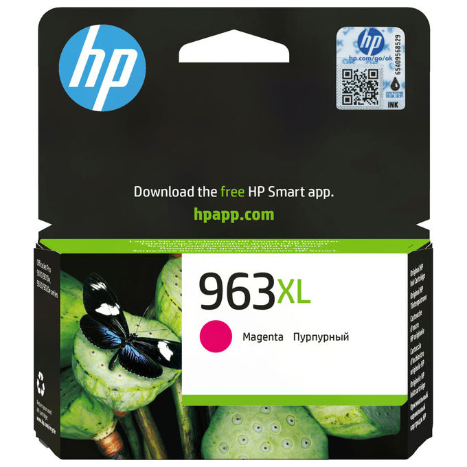 Hp 963XL Cartuccia Inchiostro Magenta Originale Alta Capacita'