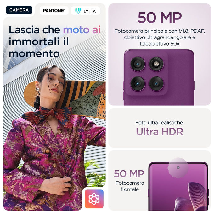 Motorola Edge 60 Pro Viola 512GB 12GB RAM 5G Display 6.67''