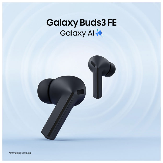 Samsung Galaxy Buds3 FE Auricolari Wireless Neri con Audio 360 e Gemini AI