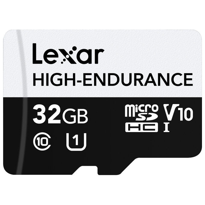 Lexar High-Endurance MicroSDHC 32GB UHS-I Classe 10 per Dash Cam