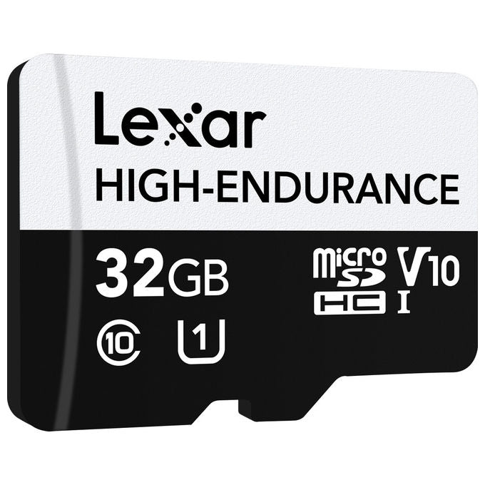 Lexar High-Endurance MicroSDHC 32GB UHS-I Classe 10 per Dash Cam