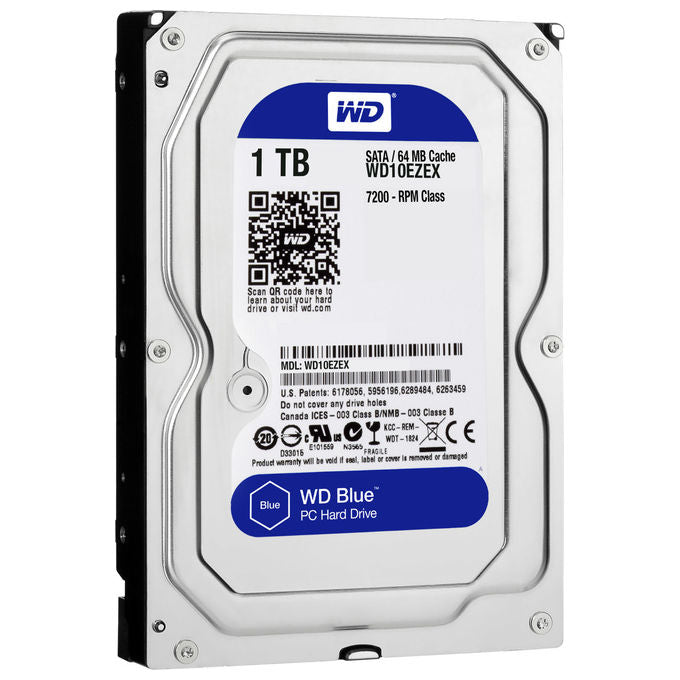 Western Digital Blue 1Tb Sata III Hdd 3.5'' 7200Rpm