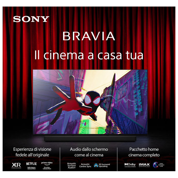 Sony BRAVIA XR XR8A 77'' (195cm) 4K Ultra HD Smart TV Nero