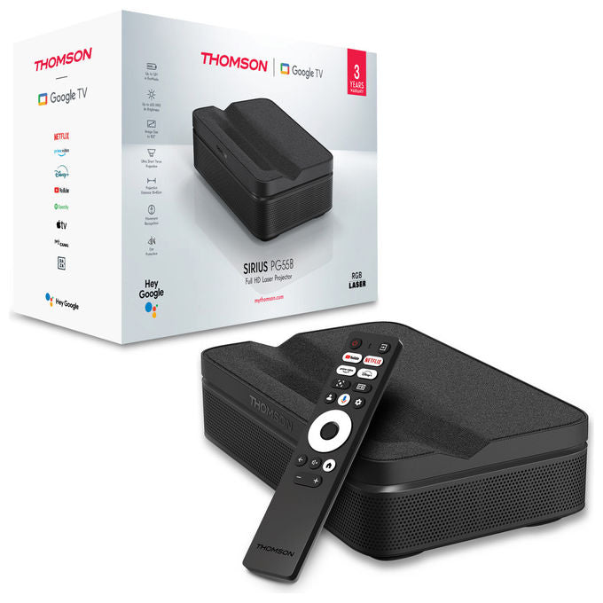 Thomson Proiettore Sirius 4K UHD 600 Lumen Nero