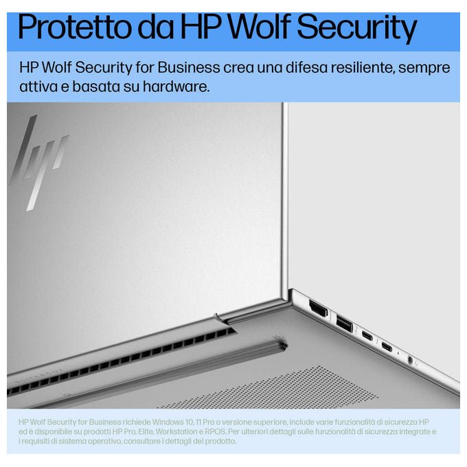 HP EliteBook 640 G11 Notebook Intel Core Ultra 7 16GB 512GB SSD 14 pollici Argento colore Argento