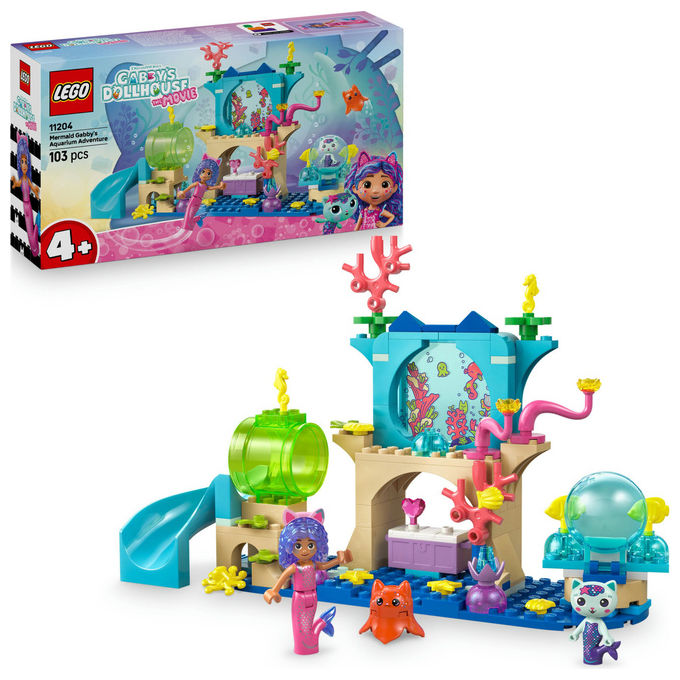 Lego Gabby's Dollhouse Avventura nell'acquario di Gabby Sirena 11204