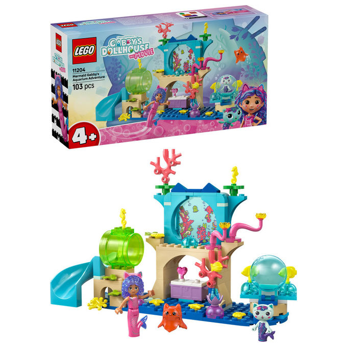 Lego Gabby's Dollhouse Avventura nell'acquario di Gabby Sirena 11204