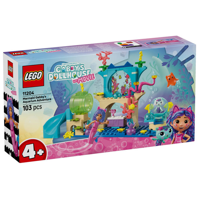 Lego Gabby's Dollhouse Avventura nell'acquario di Gabby Sirena 11204
