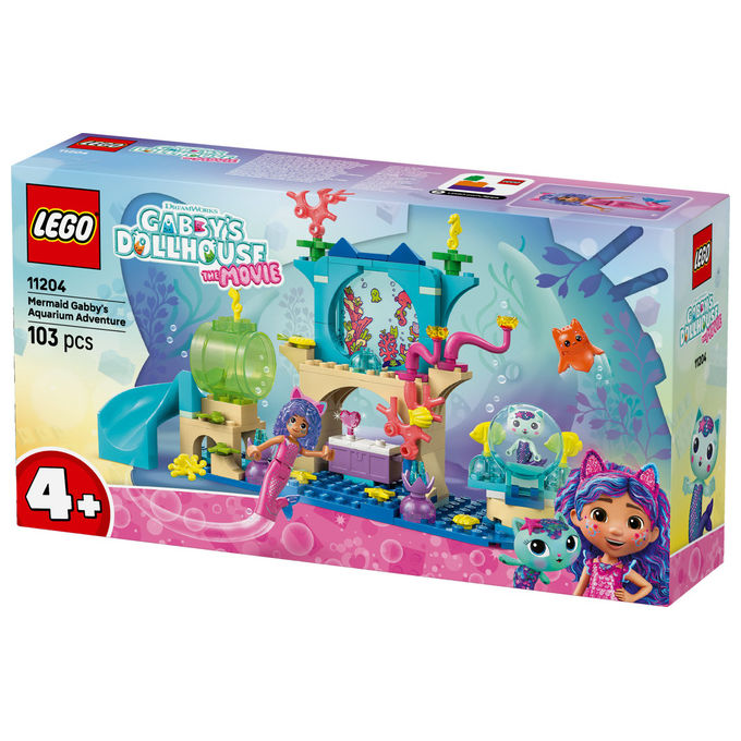 Lego Gabby's Dollhouse Avventura nell'acquario di Gabby Sirena 11204