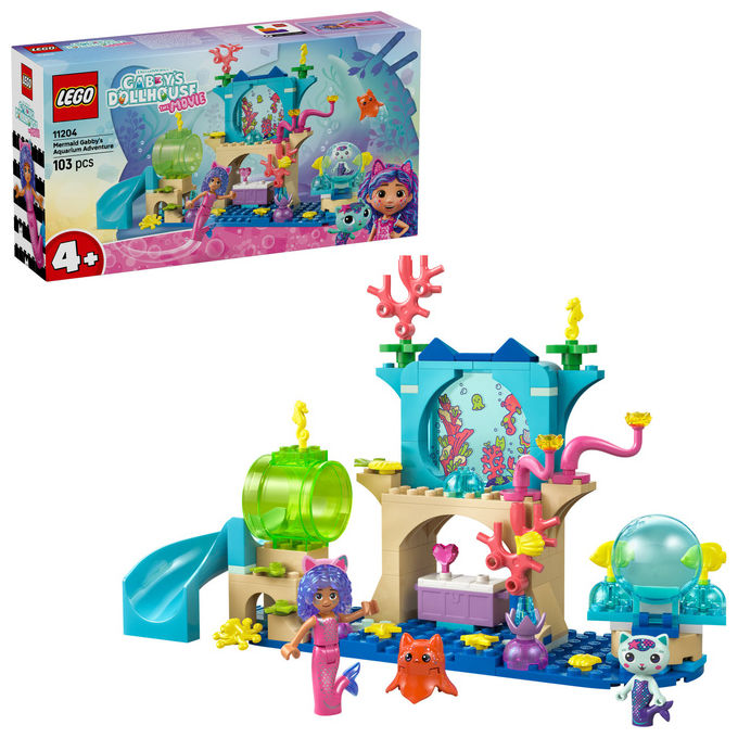 Lego Gabby's Dollhouse Avventura nell'acquario di Gabby Sirena 11204