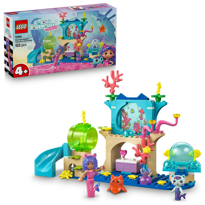 Lego Gabby's Dollhouse Avventura nell'acquario di Gabby Sirena 11204
