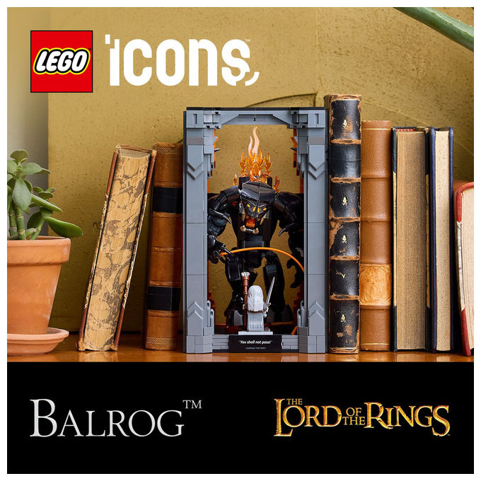 LEGO Icons Il Signore degli Anelli Book Nook del Balrog