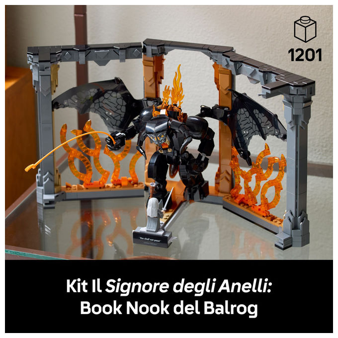 LEGO Icons Il Signore degli Anelli Book Nook del Balrog