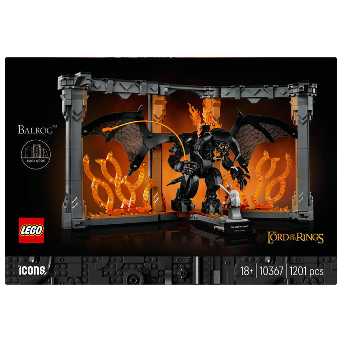 LEGO Icons Il Signore degli Anelli Book Nook del Balrog