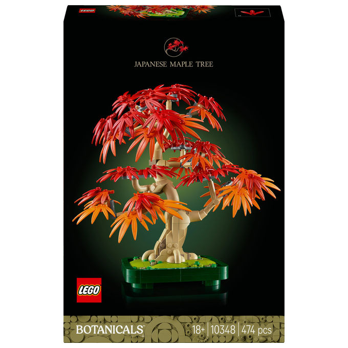 Lego Botanicals Bonsai Acero Rosso Giapponese, 474 Pezzi