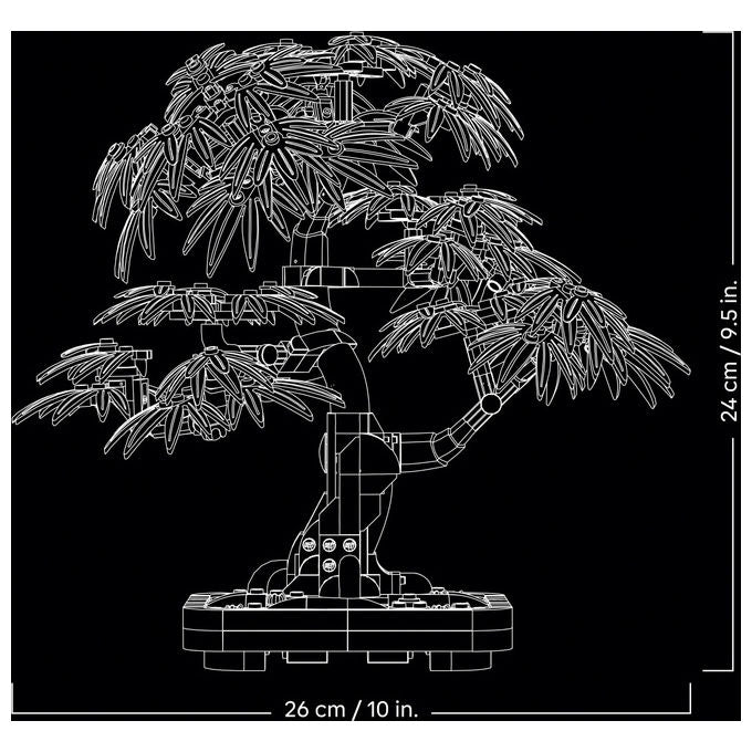 Lego Botanicals Bonsai Acero Rosso Giapponese, 474 Pezzi