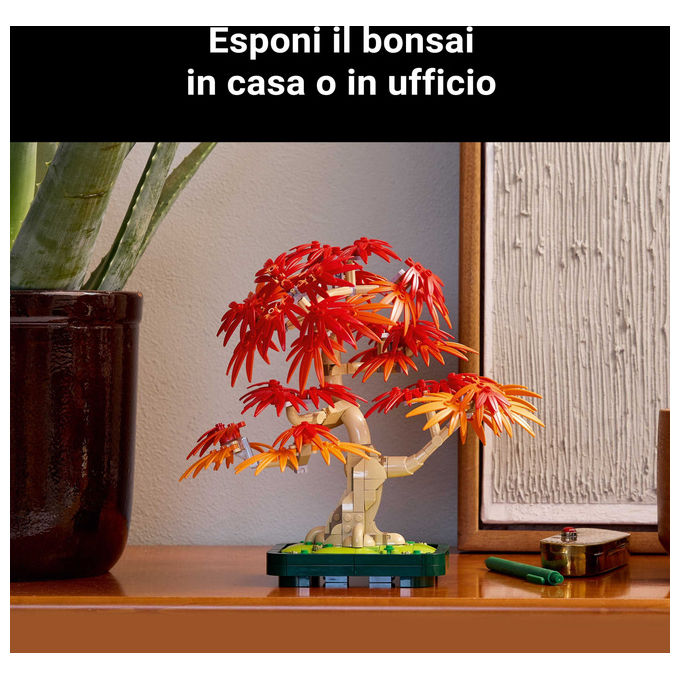 Lego Botanicals Bonsai Acero Rosso Giapponese, 474 Pezzi