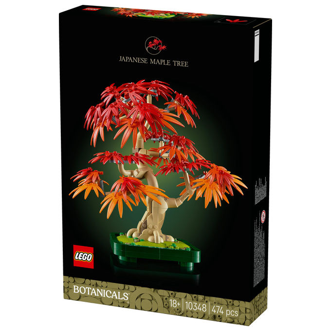 Lego Botanicals Bonsai Acero Rosso Giapponese, 474 Pezzi