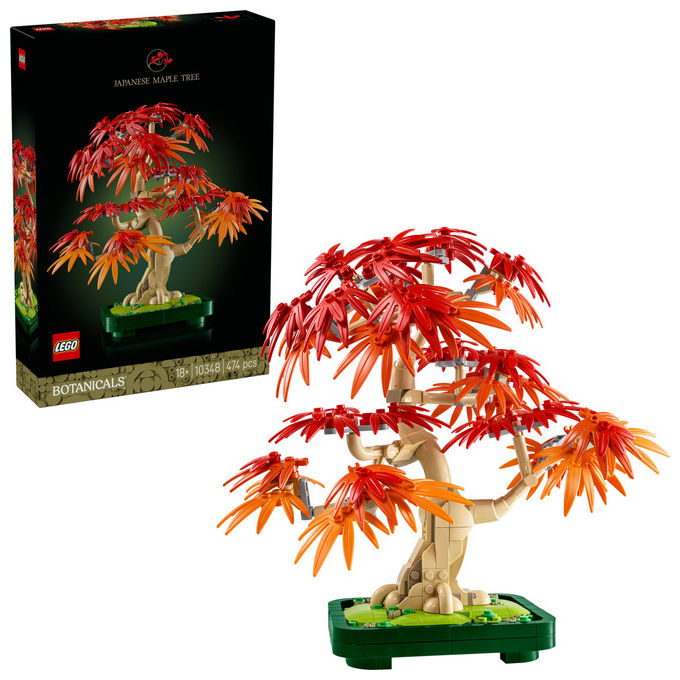 Lego Botanicals Bonsai Acero Rosso Giapponese, 474 Pezzi
