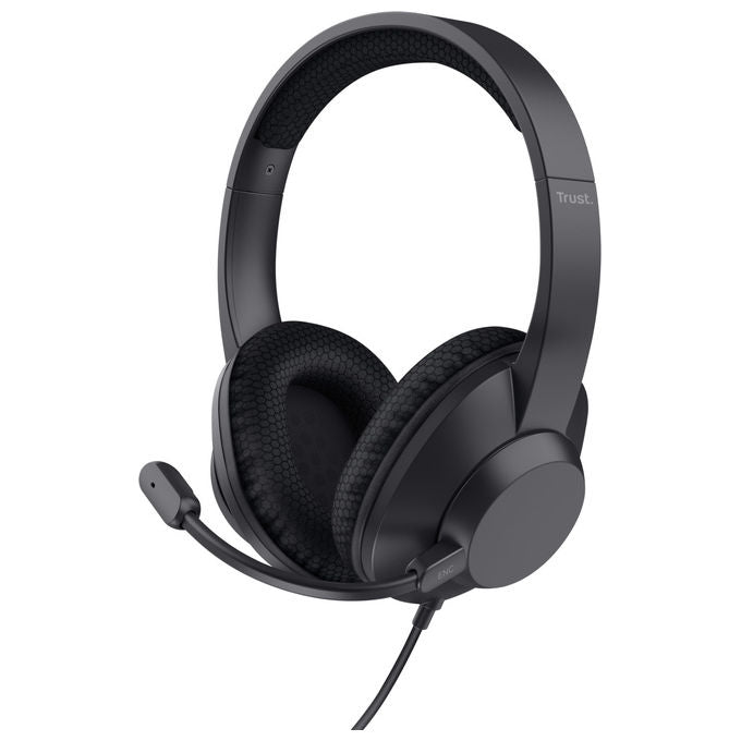 Trust Ayda Max Cuffie Cablate Over-Ear per Musica Nero