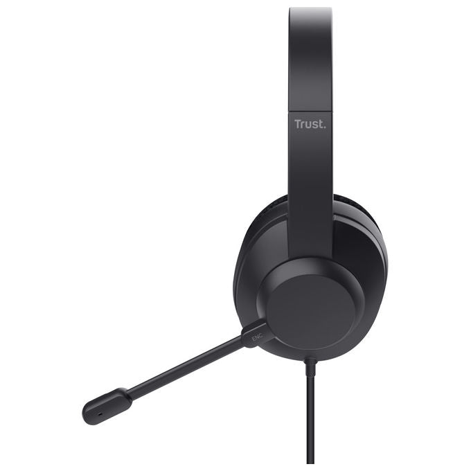 Trust Ayda Max Cuffie Cablate Over-Ear per Musica Nero