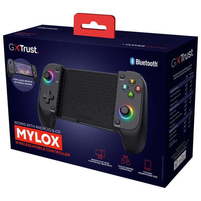 Trust GXT 735 Mylox Gamepad Bluetooth Nero per Android iOS