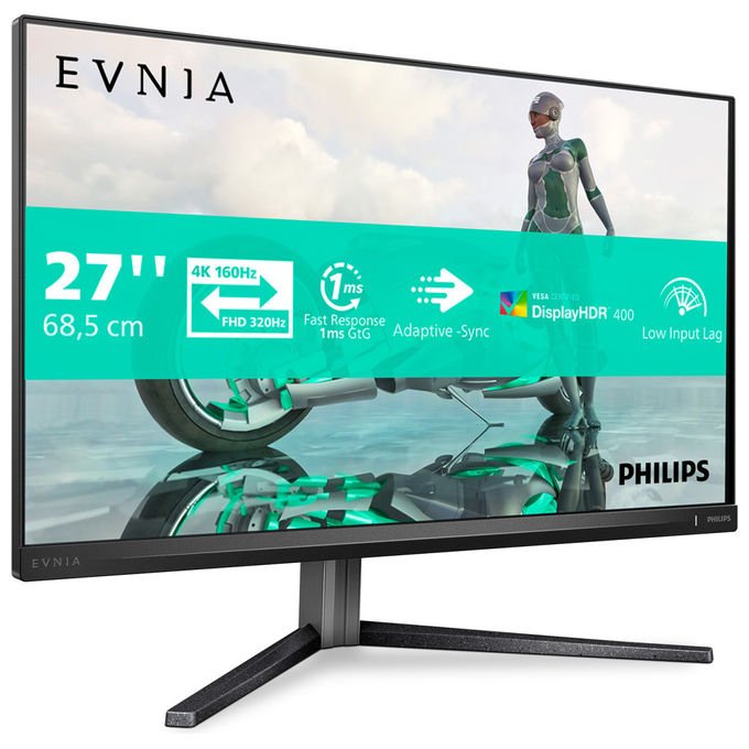 Philips Evnia 3000 27M2N3800A Monitor Pc 27'' 4K Ultra Hd Lcd Grigio