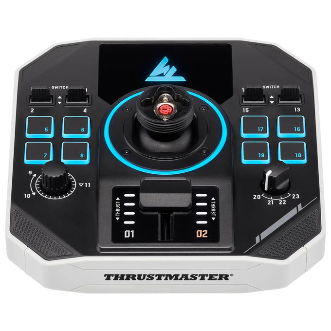 Thrustmaster Sol-R 2 HOSAS Space Sim Duo Flightstick USB Nero Bianco