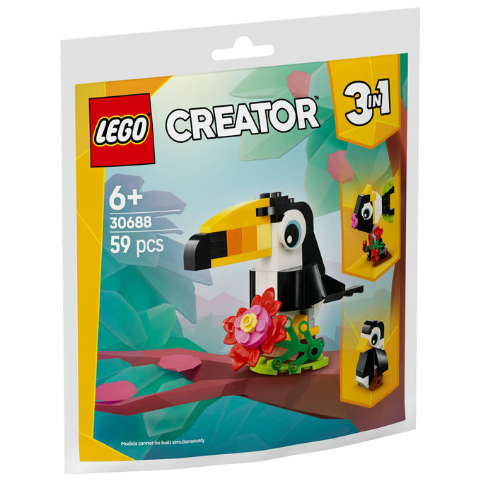 Lego Tucano Tropicale Set da Costruzione 3 in 1